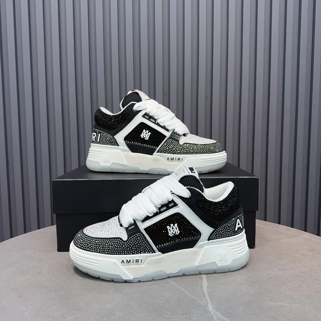 Men's shoes 💰760💰 AMIRI AMIRI fashion brand hot sale 🔥 Available all year round, couples 💑 Official website synchronization Imported fabrics 1⃣️ vs 1⃣️ replica, original factory special original sole, 35-45 (45. non-refundable)
